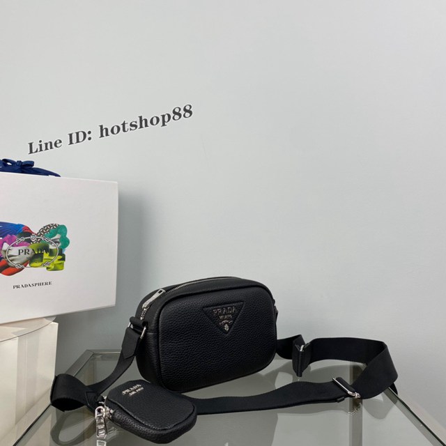 Prada專櫃新款相機斜跨包 1BH182 普拉達男女款斜背包 csp1568